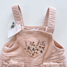 Load image into Gallery viewer, Jamie Kay Embroidered Cord Overalls NEW (3y)
