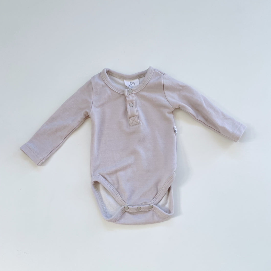 Burrow & Be Merino/Bamboo Bodysuit Grey (0-3m)