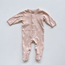 Load image into Gallery viewer, Nature Baby Organic Footed All-In-One Pink Dots (0-3m)
