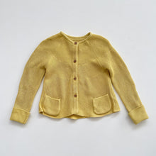 Load image into Gallery viewer, M&amp;S Cotton Knit Cardigan Yellow (4y)
