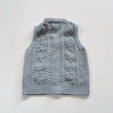 Load image into Gallery viewer, Jamie Kay Cable Knit Vest Mist (2y)
