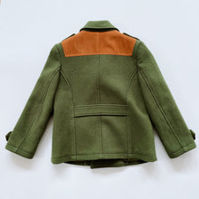 Load image into Gallery viewer, Kaminey Wool Blend Coat Green/Tan (5-6y)
