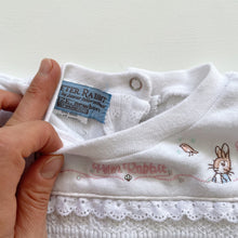 Load image into Gallery viewer, Peter Rabbit All-In-One White Pointelle (newborn)
