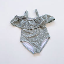 Load image into Gallery viewer, Rylee + Cru Green Swimsuit (0-3m)
