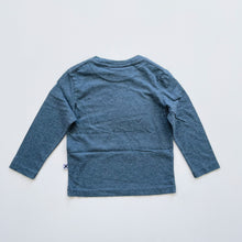 Load image into Gallery viewer, Minti Snowman L/S Tee Midnight Marle NEW (2y)
