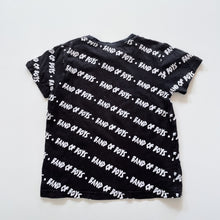 Load image into Gallery viewer, Band of Boys Black Tee with White Logo Pattern (4y)
