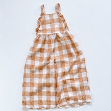 Load image into Gallery viewer, Búho. Muslin Cotton Gingham Overalls (4y)
