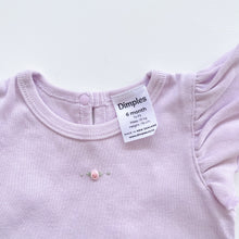 Load image into Gallery viewer, Dimples Organic Romper Lilac (6m)
