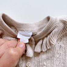 Load image into Gallery viewer, Jamie Kay Frill Collar Cardigan Oatmeal Marle (1y)
