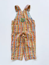 Load image into Gallery viewer, Vintage Oilily Overalls Orange Plaid (4y)
