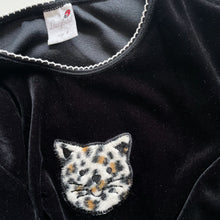 Load image into Gallery viewer, Vintage Ladybird Made in Aus Black Velvet L/S Dress (9y)
