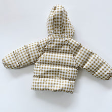 Load image into Gallery viewer, Whole The Label Gingham Puffer Jacket (2y)
