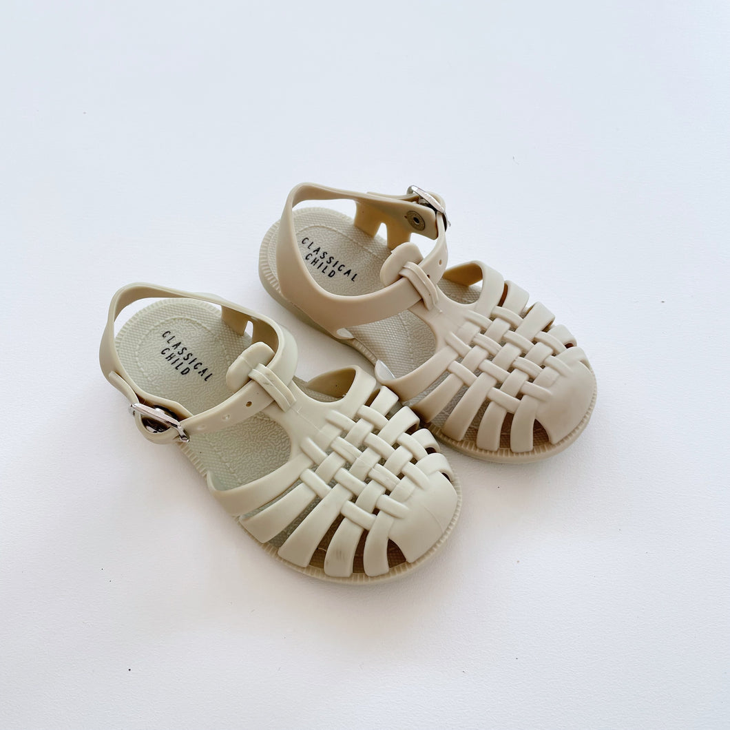 Classical Child Jelly Sandals Linen (EU24)