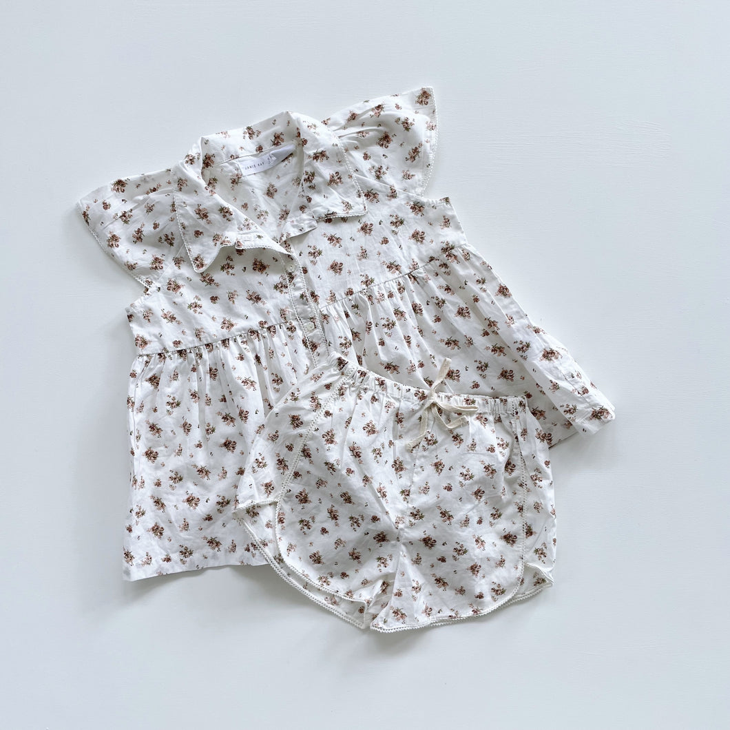 Jamie Kay Organic Floral S/S Shirt + Shorts (3y)
