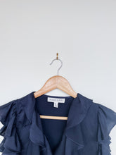 Load image into Gallery viewer, Shona Joy Cocktail Dress Frill/Navy (8/S)
