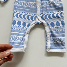 Load image into Gallery viewer, Wilson &amp; Frenchy All-In-One Blue Pattern (0-3m)
