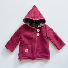 Load image into Gallery viewer, Gorgeous Handmade Wool Jacket Maroon/ Embroidery (1y)
