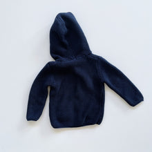 Load image into Gallery viewer, Next Cotton Knit Hooded Cardigan Navy (1y)
