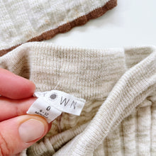 Load image into Gallery viewer, Grown Organic Cotton Knit Set Rib Oatmeal (6-12m)

