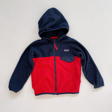 Load image into Gallery viewer, Patagonia Fleece Zip Hoodie Blue/Red (2y)
