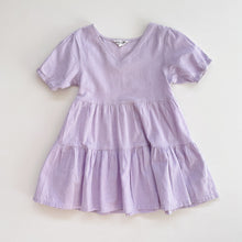 Load image into Gallery viewer, Mac &amp; Ellie Lilac Gingham Tiered Top/Tunic Dress (5y)
