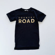 Load image into Gallery viewer, Country Road Black Dress Gold Logo (3y)
