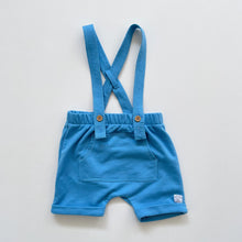 Load image into Gallery viewer, Teeny Weeny Blue Shortalls (2y)
