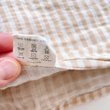 Load image into Gallery viewer, Mushie Organic Cotton Wrap/Cloth Stripes (120cm x 120cm)
