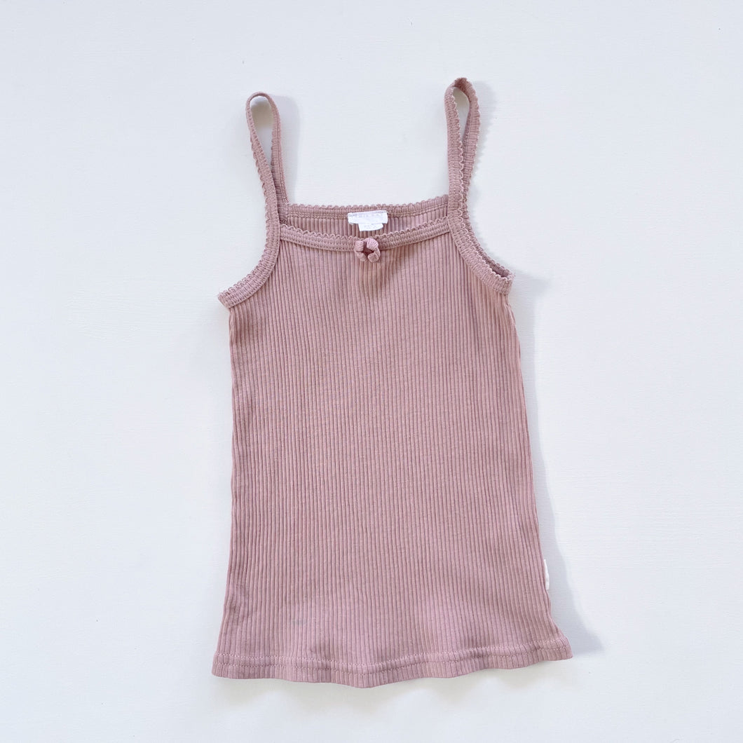 Jamie Kay Organic Cotton/Modal Rib Singlet Pink (3y)