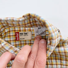 Load image into Gallery viewer, Vintage Levi&#39;s Red Tab Shirt Yellow/Blue/Brown Check (3y)
