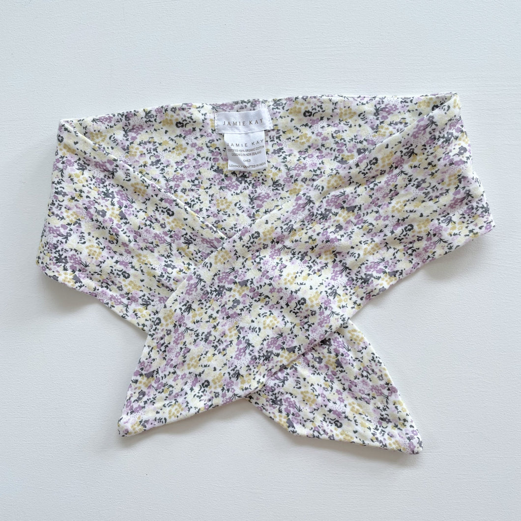 Jamie Kay Organic Headband Child Lilac Floral (2-4y)