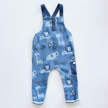 Load image into Gallery viewer, Next Cotton Overalls Blue Safari (18m)
