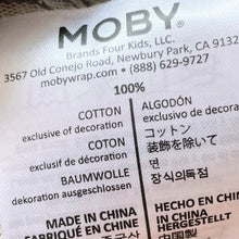 Load image into Gallery viewer, Moby Ring Sling Grey Stripes (8.36 to 14.97kgs)
