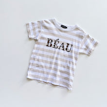 Load image into Gallery viewer, Béau Hudson Kindy T-Shirt Beige Stripes (4y)
