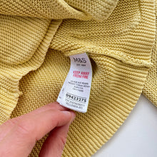 Load image into Gallery viewer, M&amp;S Cotton Knit Cardigan Yellow (4y)
