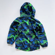 Load image into Gallery viewer, The North Face Windbreaker Jacket Green/Blue Camo (6y)
