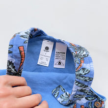 Load image into Gallery viewer, Dymples Palm Trees Shortalls Blue (12-18m)
