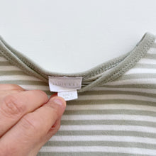 Load image into Gallery viewer, Jamie Kay Pima Cotton Arnold L/S Top Moss/Cloud Stripe (3y)
