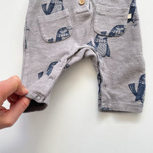 Load image into Gallery viewer, Wilson &amp; Frenchy L/S Romper Grey/Blue Birds (0-3m)
