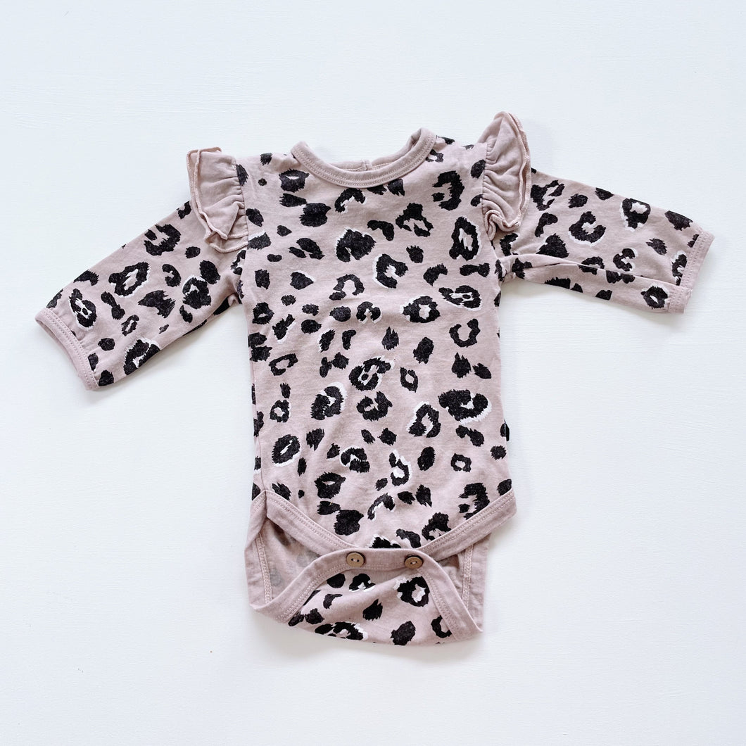 Little Flock of Horrors Merino Bodysuit Leopard (0-3m)