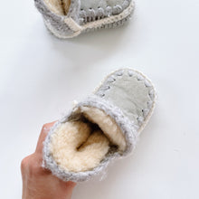 Load image into Gallery viewer, Sheepskin Slippers Grey (EU23/14cm inner)
