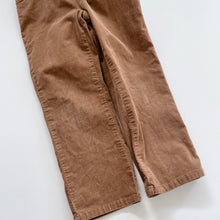 Load image into Gallery viewer, Brown Cord Frilly Overalls (6y)
