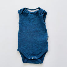 Load image into Gallery viewer, BABU Merino Singlet Bodysuit Blue NWOT (0-3m)
