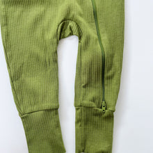 Load image into Gallery viewer, Teeny Weeny Rib All-In-One Green NEW (6-12m)
