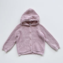 Load image into Gallery viewer, Jamie Kay Hooded Cotton Cardigan Old Rose (4y)
