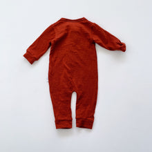 Load image into Gallery viewer, BABU Footless Merino Onesie Rust NWOT (newborn)
