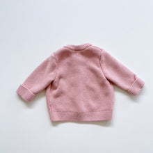 Load image into Gallery viewer, Hanna Andersson Organic Knit Cardigan Blush (3-6m)
