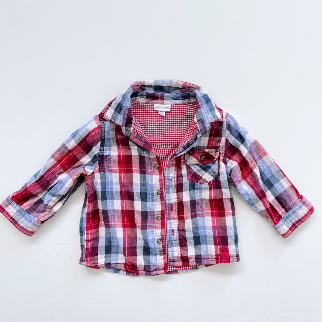 Vertbaudet Checkered Shirt (6-12m)