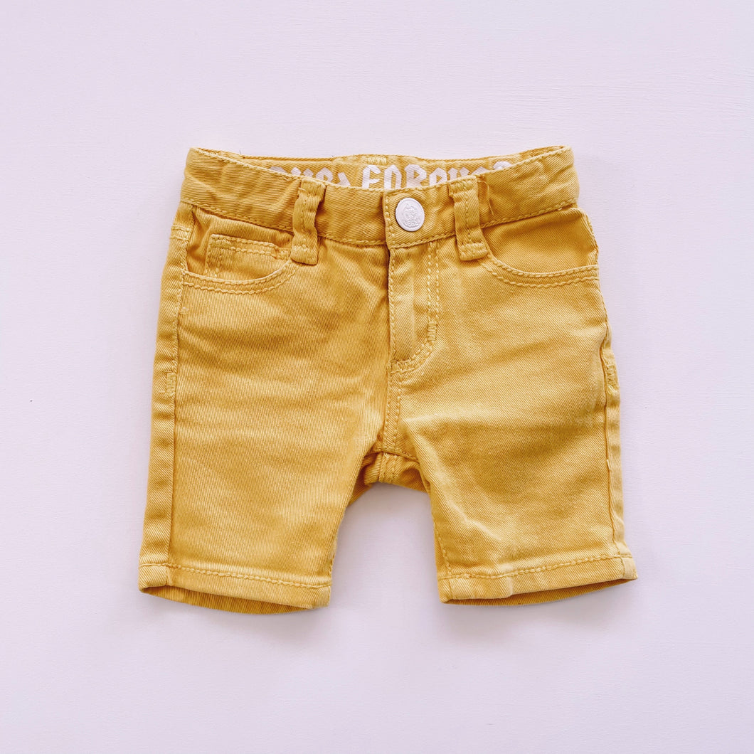 Rock Your Baby Yellow Shorts (1y)
