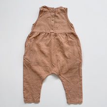 Load image into Gallery viewer, Matona Organic Kidswear Linen Jumpsuit Tan (2-3y)
